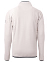 New Hampshire Wildcats College Vault Cutter & Buck Cascade Eco Fleece Mens Quarter Zip Jacket Shell/Navy Blue Mannequin Back Thumbnail Image