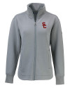 USC Trojans Cutter & Buck Roam Epic Versatility Full Zip Recycled Womens Jacket Elemental Grey Mannequin Thumbnail Image