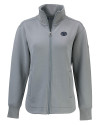 Brigham Young Cougars Cutter & Buck Roam Epic Versatility Full Zip Recycled Womens Jacket Elemental Grey Mannequin Thumbnail Image