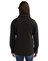 UNLV Rebels Cutter & Buck Roam Epic Versatility Recycled Womens Shirt Jacket Black Back Thumbnail Image