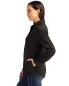 Stanford Cardinal  Cutter & Buck Roam Epic Versatility Recycled Womens Shirt Jacket Black Side Thumbnail Image