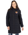 Bethune-Cookman Wildcats Cutter & Buck Mission Ridge Repreve Eco Insulated Womens Long Puffer Jacket Black Front Thumbnail Image