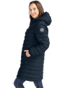 Arizona Diamondbacks Stars & Stripes Cutter & Buck Mission Ridge Repreve Eco Insulated Womens Long Puffer Jacket Navy Blue Side Thumbnail Image