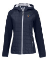 Texas Rio Grande Valley Vaqueros Cutter & Buck Rainier Primaloft Womens Eco Full Zip Hybrid Jacket Dark Navy Mannequin Thumbnail Image