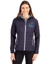 Old Dominion Monarchs College Vault - Cutter & Buck Rainier Primaloft Womens Eco Full Zip Hybrid Jacket Dark Navy Front Thumbnail Image