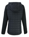 North Carolina A&T Aggies Cutter & Buck Rainier Primaloft Womens Eco Full Zip Hybrid Jacket Black Mannequin Back Thumbnail Image