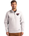 Clark Atlanta Panthers Cutter & Buck Roam Epic Versatility Recycled Quarter Zip Mens Pullover Solitare Front Thumbnail Image