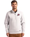 Utah Utes Cutter & Buck Roam Epic Versatility Recycled Quarter Zip Mens Pullover Solitare Front Thumbnail Image