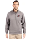 Ohio State Buckeyes - Cutter & Buck Roam Epic Versatility Recycled Quarter Zip Mens Pullover Elemental Grey Front Thumbnail Image