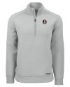 View image 11: Florida State Seminoles Cutter & Buck Roam Recycled Buttery-Soft Knit Mens Quarter Zip Jacket Solitaire Mannequin