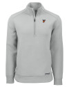 Texas Rio Grande Valley Vaqueros Cutter & Buck Roam Epic Versatility Recycled Quarter Zip Mens Pullover Solitare Mannequin Thumbnail Image