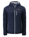 View image 3: Texas Rio Grande Valley Vaqueros Cutter & Buck Rainier Recycled Insulated Hybrid Puffer Mens Full Zip Jacket Dark Navy Mannequin