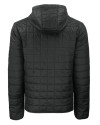 Florida State Seminoles Cutter & Buck Rainier Primaloft Eco Mens Full Zip Hooded Jacket Black Mannequin Back Thumbnail Image