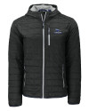 Creighton Bluejays Cutter & Buck Rainier Primaloft Eco Mens Full Zip Hooded Jacket Black Mannequin Thumbnail Image
