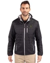 Colorado Buffaloes Cutter & Buck Rainier Primaloft Eco Mens Full Zip Hooded Jacket Black Front Thumbnail Image