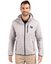 Air Force Falcons Cutter & Buck Rainier Primaloft Eco Mens Full Zip Hooded Jacket Polished Medium Gray Front Thumbnail Image