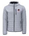 Winston-Salem State Rams Cutter & Buck Rainier Primaloft Eco Mens Full Zip Hooded Jacket Polished Medium Gray Mannequin Thumbnail Image