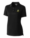 View image 3: Oregon Ducks Cutter & Buck Advantage Recycled Cotton-Blend Pique Womens Polo Black Mannequin
