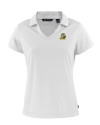 Oregon Ducks Cutter & Buck Daybreak Eco Recycled Womens V-neck Polo White Mannequin Thumbnail Image
