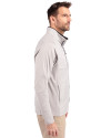 Oregon Ducks Cutter & Buck Adapt Eco Knit Hybrid Recycled Mens Big & Tall Full Zip Jacket Polished Medium Gray Side Thumbnail Image