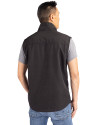Oregon Ducks Cutter & Buck Charter Eco Recycled Mens Full-Zip Vest Black Back Thumbnail Image