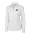 Oregon Ducks Cutter & Buck Epic Easy Care Fine Twill Womens Long Sleeve Dress Shirt White Mannequin Thumbnail Image