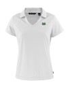 Marshall Thundering Herd Cutter & Buck Daybreak Eco Recycled Womens V-neck Polo White Mannequin Thumbnail Image