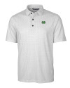 Marshall Thundering Herd Cutter & Buck Pike Double Dot Print Stretch Mens Polo Charcoal Mannequin Thumbnail Image