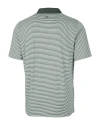 Marshall Thundering Herd Cutter & Buck Forge Tonal Stripe Stretch Mens Big and Tall Polo Hunter Green Mannequin Back Thumbnail Image