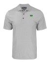Marshall Thundering Herd Cutter & Buck Pike Eco Tonal Geo Print Stretch Recycled Mens Big & Tall Polo Elemental Grey Mannequin Thumbnail Image