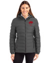 Buffalo Bills Historic Cutter & Buck Mission Ridge Repreve® Eco Insulated Womens Puffer Jacket Elemental Grey Front Thumbnail Image
