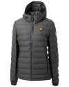 Illinois Fighting Illini College Vault Cutter & Buck Mission Ridge Repreve® Eco Insulated Womens Puffer Jacket Elemental Grey Mannequin Thumbnail Image