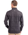 Marshall Thundering Herd Cutter & Buck Traverse Stretch Eco Camo Print Quarter Zip Mens Pullover Black Back Thumbnail Image