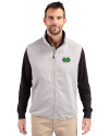 Marshall Thundering Herd Cutter & Buck Charter Eco Full-Zip Mens Big & Tall Vest Polished Medium Gray Front Thumbnail Image