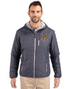 Toledo Mud Hens Cutter & Buck Rainier Primaloft Eco Mens Full Zip Hooded Jacket Anthracite Melange Front Thumbnail Image