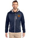 Las Vegas Aviators Cutter & Buck Rainier Primaloft Mens Eco Full Zip Hybrid Jacket Dark Navy Front Thumbnail Image