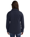 Jacksonville Jumbo Shrimp Cutter & Buck Roam Epic Versatility Recycled Womens Shirt Jacket Navy Blue Back Thumbnail Image