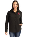 Richmond Flying Squirrels Cutter & Buck Roam Epic Versatility Recycled Womens Shirt Jacket Black Front Thumbnail Image