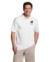 Georgia Bulldogs Alumni Cutter & Buck Genre Textured Solid Mens Polo White Front Thumbnail Image