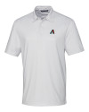 Arizona Diamondbacks Cutter & Buck Pike Double Dot Print Stretch Mens Polo White Mannequin Thumbnail Image