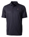 Arizona Diamondbacks Cutter & Buck Pike Double Dot Print Stretch Mens Big and Tall Polo Black Mannequin Thumbnail Image
