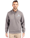 Chicago White Sox Cooperstown Cutter & Buck Roam Epic Versatility Recycled Quarter Zip Mens Pullover Elemental Grey Front Thumbnail Image