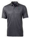 View image 3: Arizona Diamondbacks Cutter & Buck Pike Banner Print Stretch Mens Polo Black Mannequin