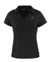 Arizona Diamondbacks Cutter & Buck Daybreak Eco Recycled Womens V-neck Polo Black Mannequin Thumbnail Image