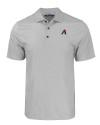 Arizona Diamondbacks Cutter & Buck Pike Eco Tonal Geo Print Stretch Recycled Mens Polo Elemental Grey Mannequin Thumbnail Image