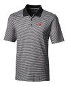 North Carolina State Wolfpack Alumni - Cutter & Buck Forge Tonal Stripe Stretch Mens Polo Black Mannequin Thumbnail Image