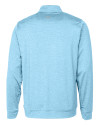 Carolina Panthers Historic Cutter & Buck Stealth Heathered Quarter Zip Mens Pullover Atlas Light Blue Mannequin Back Thumbnail Image