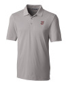 Umass Minutemen Cutter & Buck Forge Stretch Mens Big and Tall Polo Polished Medium Gray Mannequin Thumbnail Image