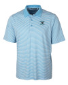 Carolina Panthers Historic Cutter & Buck Forge Tonal Stripe Stretch Mens Big and Tall Polo Atlas Light Blue Mannequin Thumbnail Image