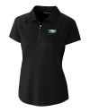 North Dakota Cutter & Buck Forge Stretch Womens Short Sleeve Polo Black Mannequin Thumbnail Image